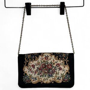 Walborg Vintage Floral Embroidered Shoulder Bag